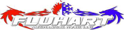 A logo for mechanical hvac company uha.