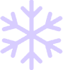 A blue snowflake is shown on a green background.